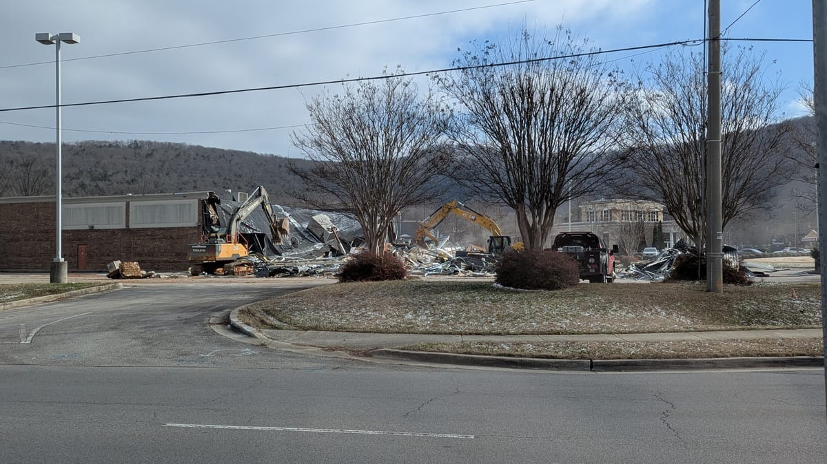 Demolition Started on old CVS Pharmacy on Cecil Ashburn
